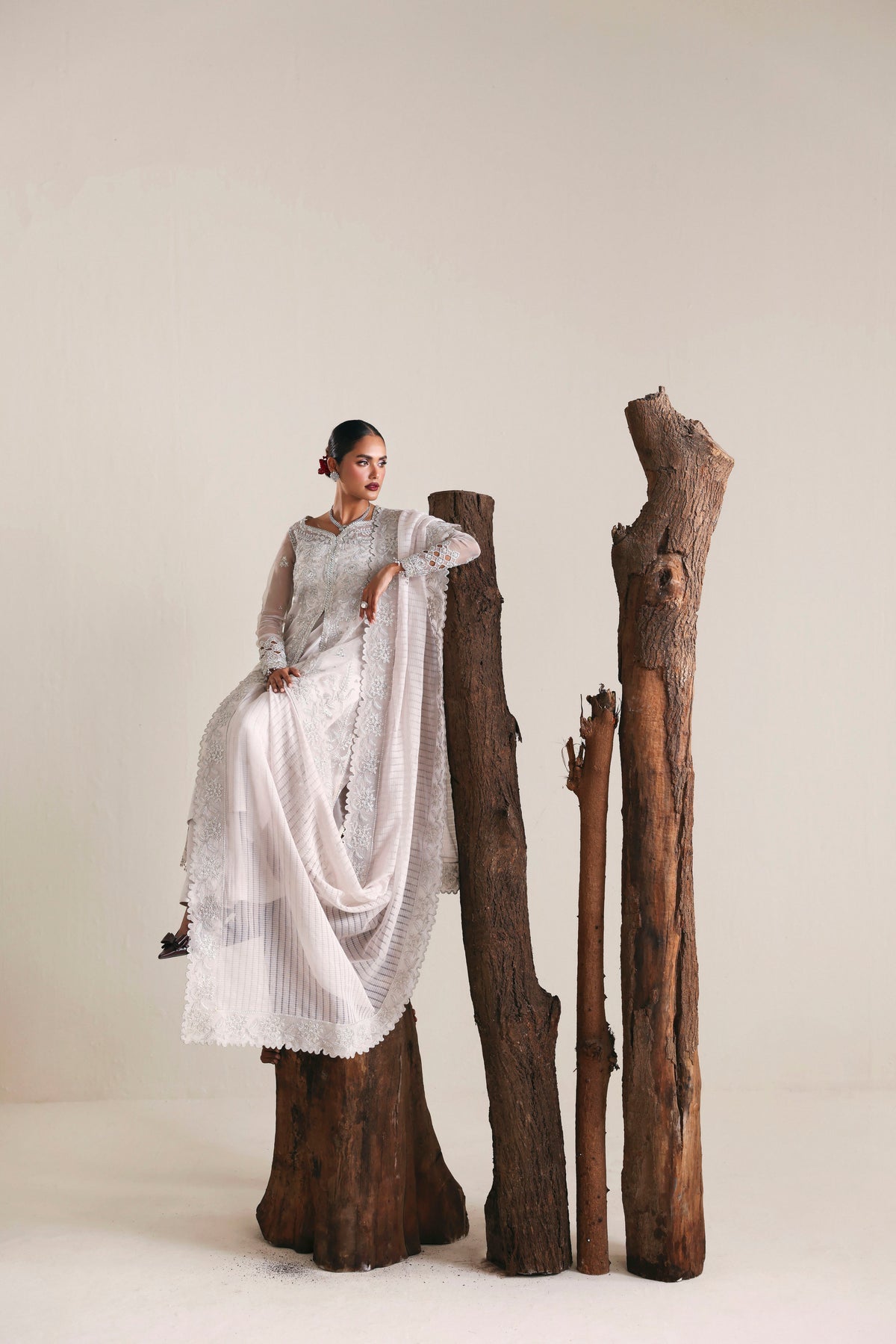 Akbar Aslam | Formal Pret | Allure-Brand:Akbar Aslam-Type:Ladies Clothes-Off White-Organza-House of Maryam- Buy in UK, USA