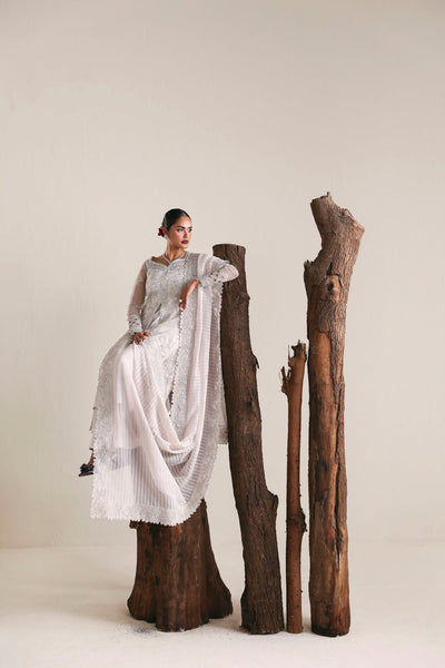 Akbar Aslam | Formal Pret | Allure-Brand:Akbar Aslam-Type:Ladies Clothes-Off White-Organza-House of Maryam- Buy in UK, USA
