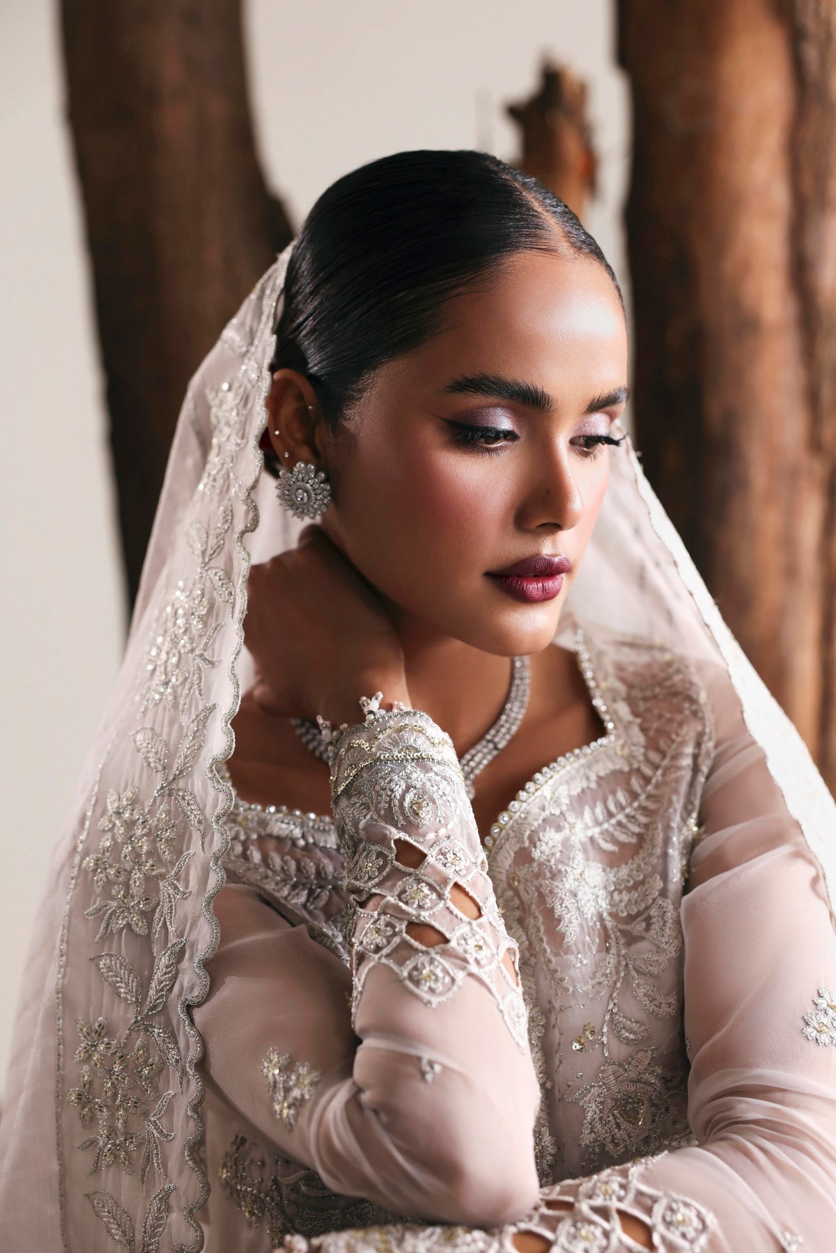 Akbar Aslam | Formal Pret | Allure-Brand:Akbar Aslam-Type:Ladies Clothes-Off White-Organza-House of Maryam- Buy in UK, USA