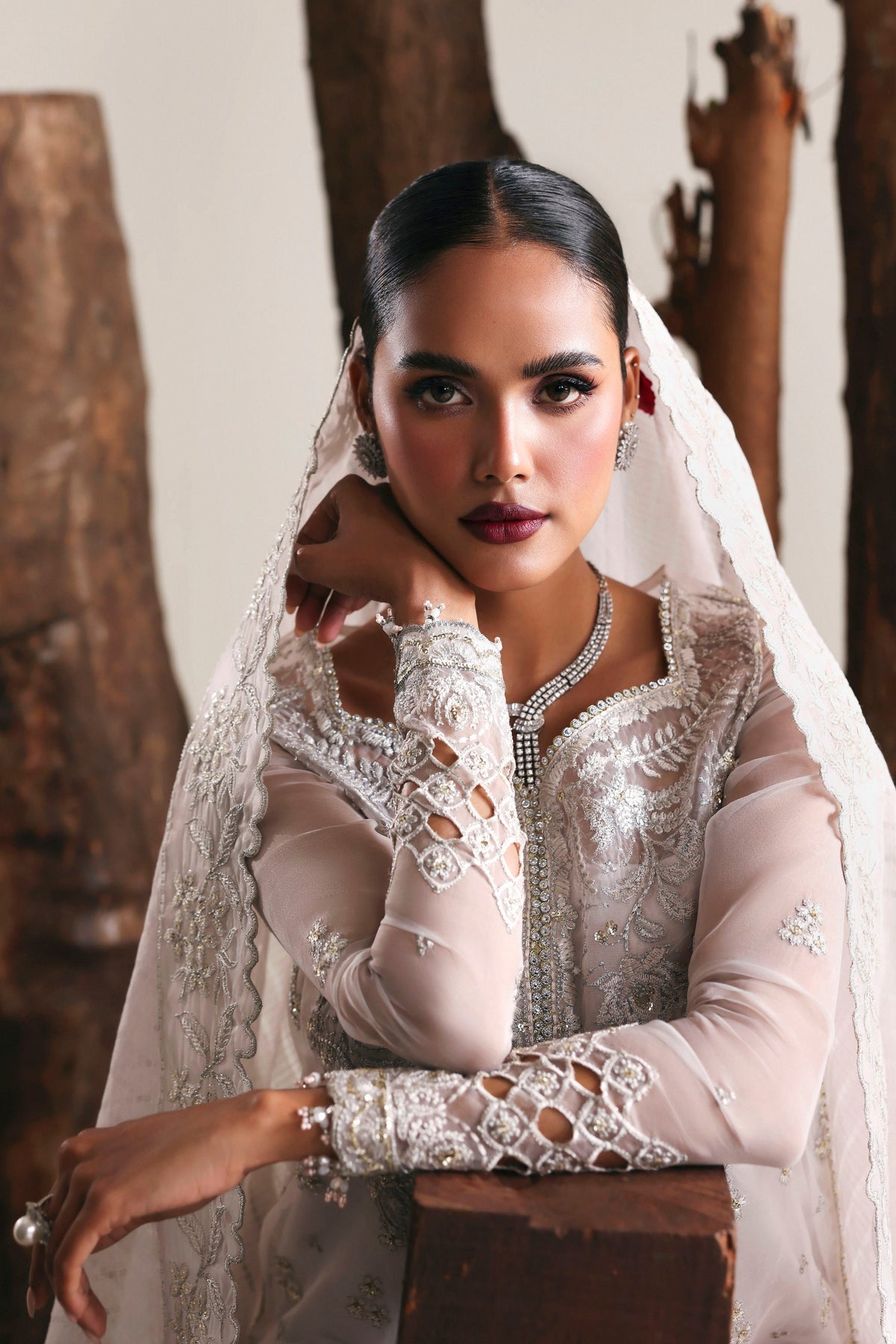 Akbar Aslam | Formal Pret | Allure-Brand:Akbar Aslam-Type:Ladies Clothes-Off White-Organza-House of Maryam- Buy in UK, USA