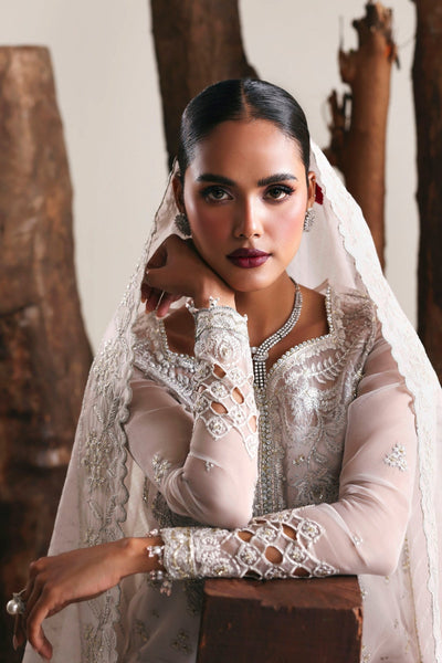 Akbar Aslam | Formal Pret | Allure-Brand:Akbar Aslam-Type:Ladies Clothes-Off White-Organza-House of Maryam- Buy in UK, USA