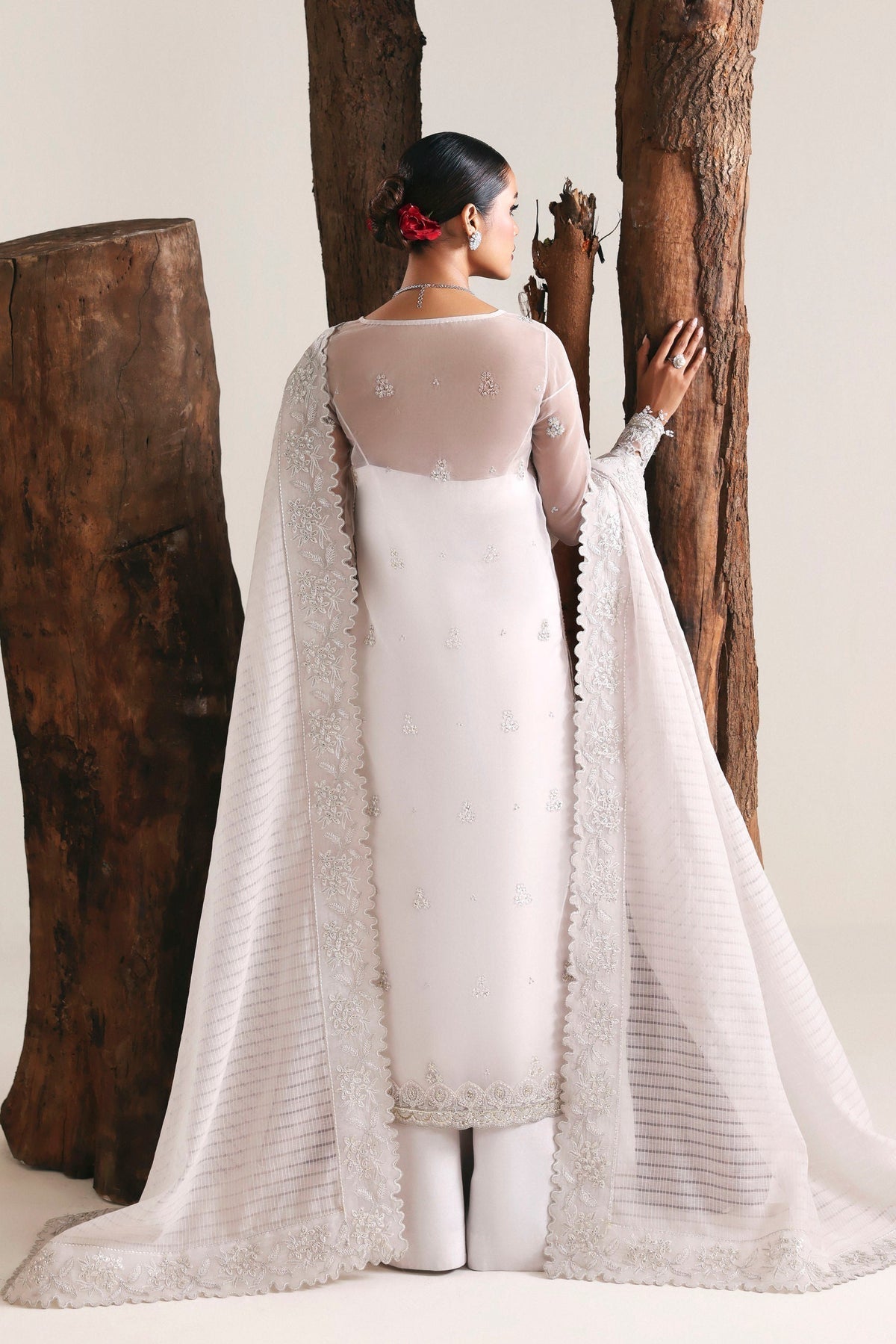 Akbar Aslam | Formal Pret | Allure-Brand:Akbar Aslam-Type:Ladies Clothes-Off White-Organza-House of Maryam- Buy in UK, USA