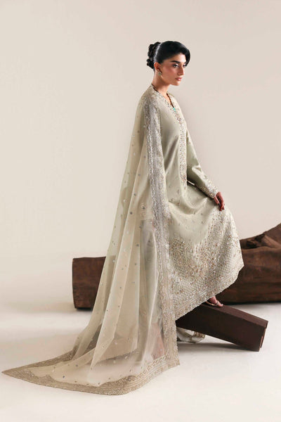 Akbar Aslam | Formal Pret | Aurex-Brand:Akbar Aslam-Type:Ladies Clothes-Soft Gray-Tissue Silk-House of Maryam- Buy in UK, USA
