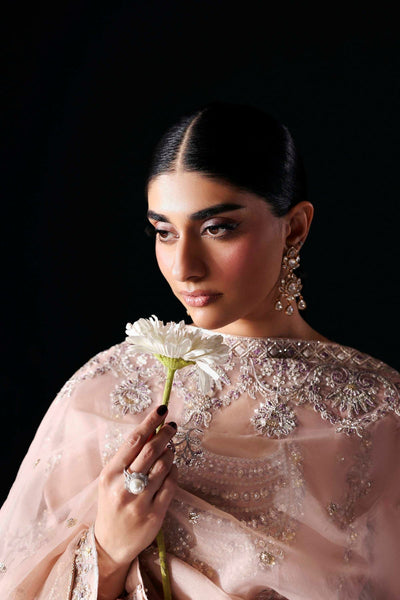 Akbar Aslam | Formal Pret | Avenor-Brand:Akbar Aslam-Type:Ladies Clothes-Blush Pink-Tissue Silk-House of Maryam- Buy in UK, USA