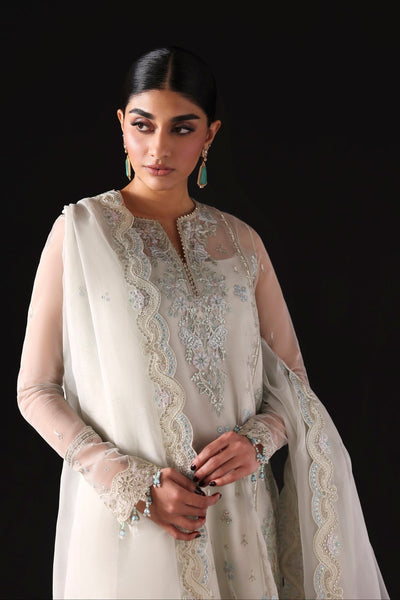Akbar Aslam | Formal Pret | Celeste-Brand:Akbar Aslam-Type:Ladies Clothes-Ivory-Organza-House of Maryam- Buy in UK, USA