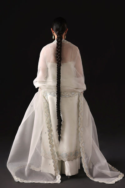 Akbar Aslam | Formal Pret | Celeste-Brand:Akbar Aslam-Type:Ladies Clothes-Ivory-Organza-House of Maryam- Buy in UK, USA