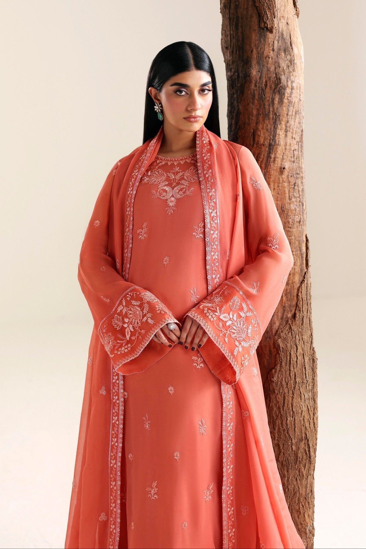 Akbar Aslam Kaira chiffon formal suit, photo 4
