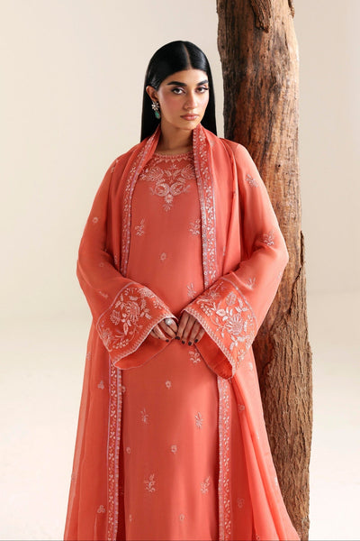 Akbar Aslam | Formal Pret |Kaira-Brand:Akbar Aslam-Type:Ladies Clothes-Peach Pink-Chiffon-House of Maryam- Buy in UK, USA
