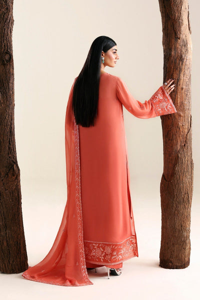Akbar Aslam | Formal Pret |Kaira-Brand:Akbar Aslam-Type:Ladies Clothes-Peach Pink-Chiffon-House of Maryam- Buy in UK, USA