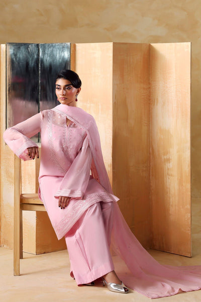 Akbar Aslam | Formal Pret | Ornella-Brand:Akbar Aslam-Type:Ladies Clothes-Pink-Chiffon-House of Maryam- Buy in UK, USA