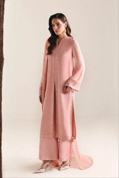 Akbar Aslam | Formal Pret | Solae-Brand:Akbar Aslam-Type:Ladies Clothes-Light Peach Pink-Chiffon-House of Maryam- Buy in UK, USA