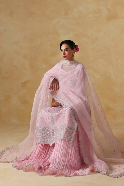 Akbar Aslam | Formal Pret | Sylra-Brand:Akbar Aslam-Type:Ladies Clothes-Tissue Silk-Pink-House of Maryam- Buy in UK, USA