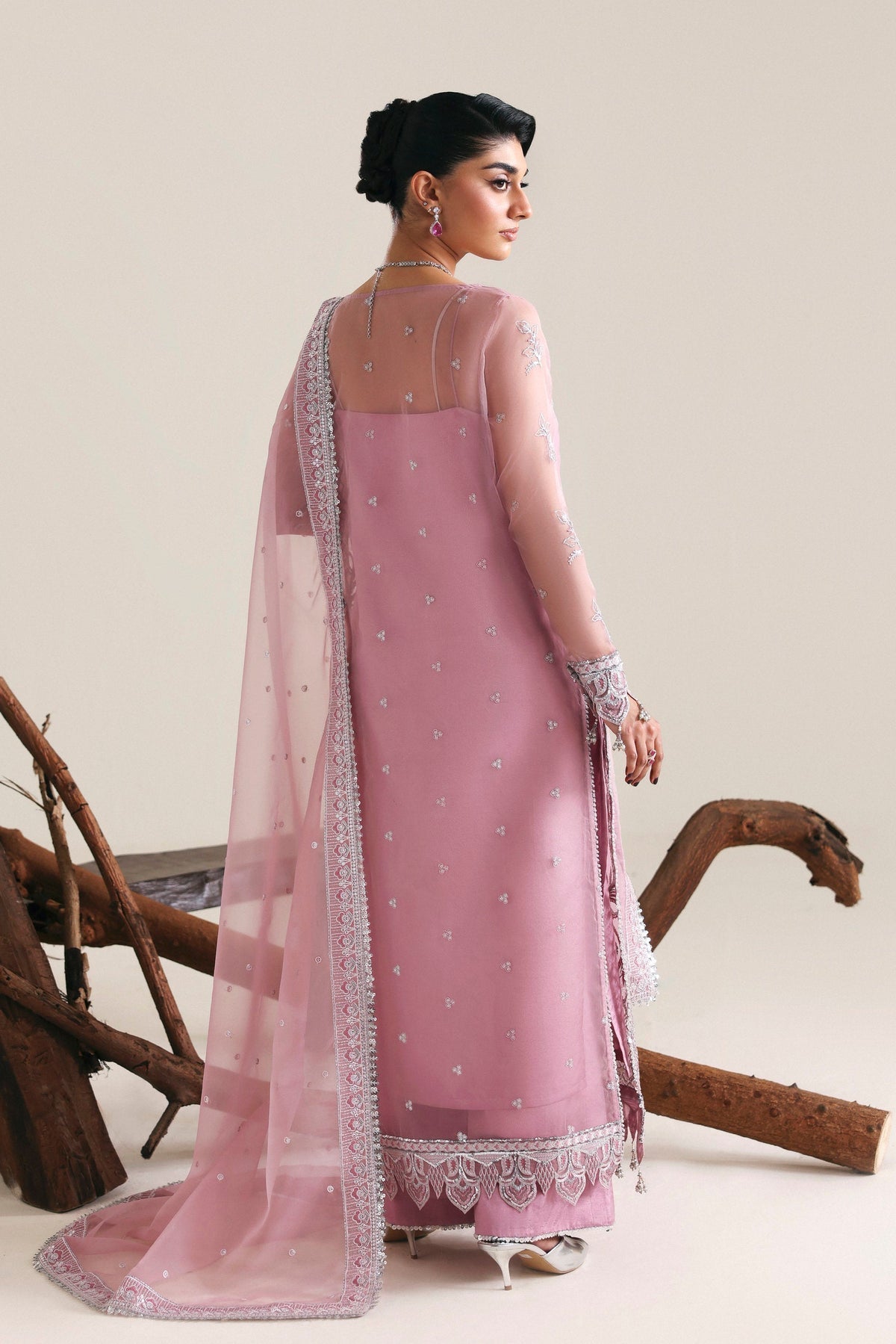 Akbar Aslam | Formal Pret | Vale-Brand:Akbar Aslam-Type:Ladies Clothes-Lilac-Organza-House of Maryam- Buy in UK, USA
