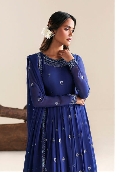 Akbar Aslam | Formal Pret | Zimalia-Brand:Akbar Aslam-Type:Ladies Clothes-Navy-Chiffon-House of Maryam- Buy in UK, USA