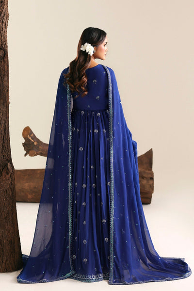 Akbar Aslam | Formal Pret | Zimalia-Brand:Akbar Aslam-Type:Ladies Clothes-Navy-Chiffon-House of Maryam- Buy in UK, USA