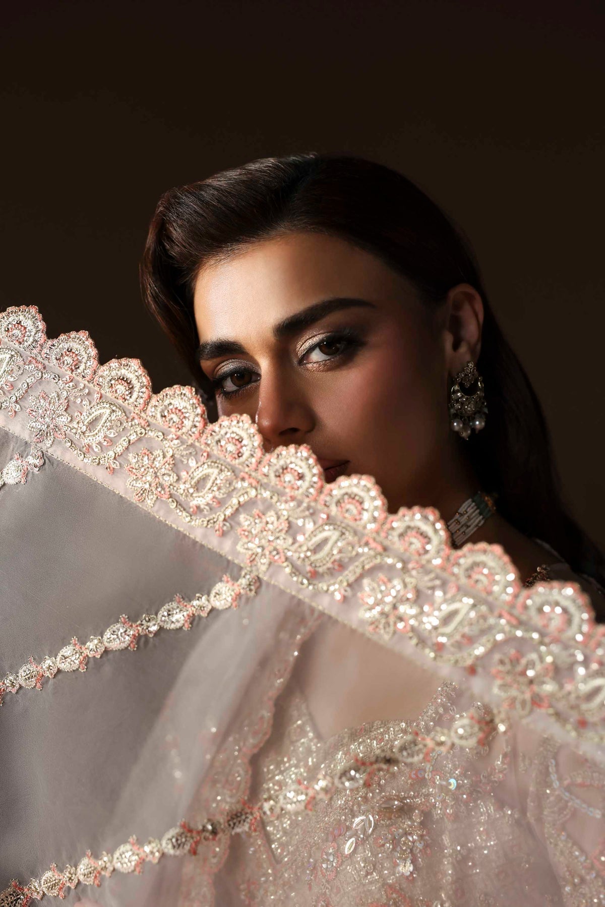 Akbar Aslam | Luxury Formals | Ember-Brand:Akbar Aslam-Type:Ladies Clothes-Light Pink-Organza-House of Maryam- Buy in UK, USA