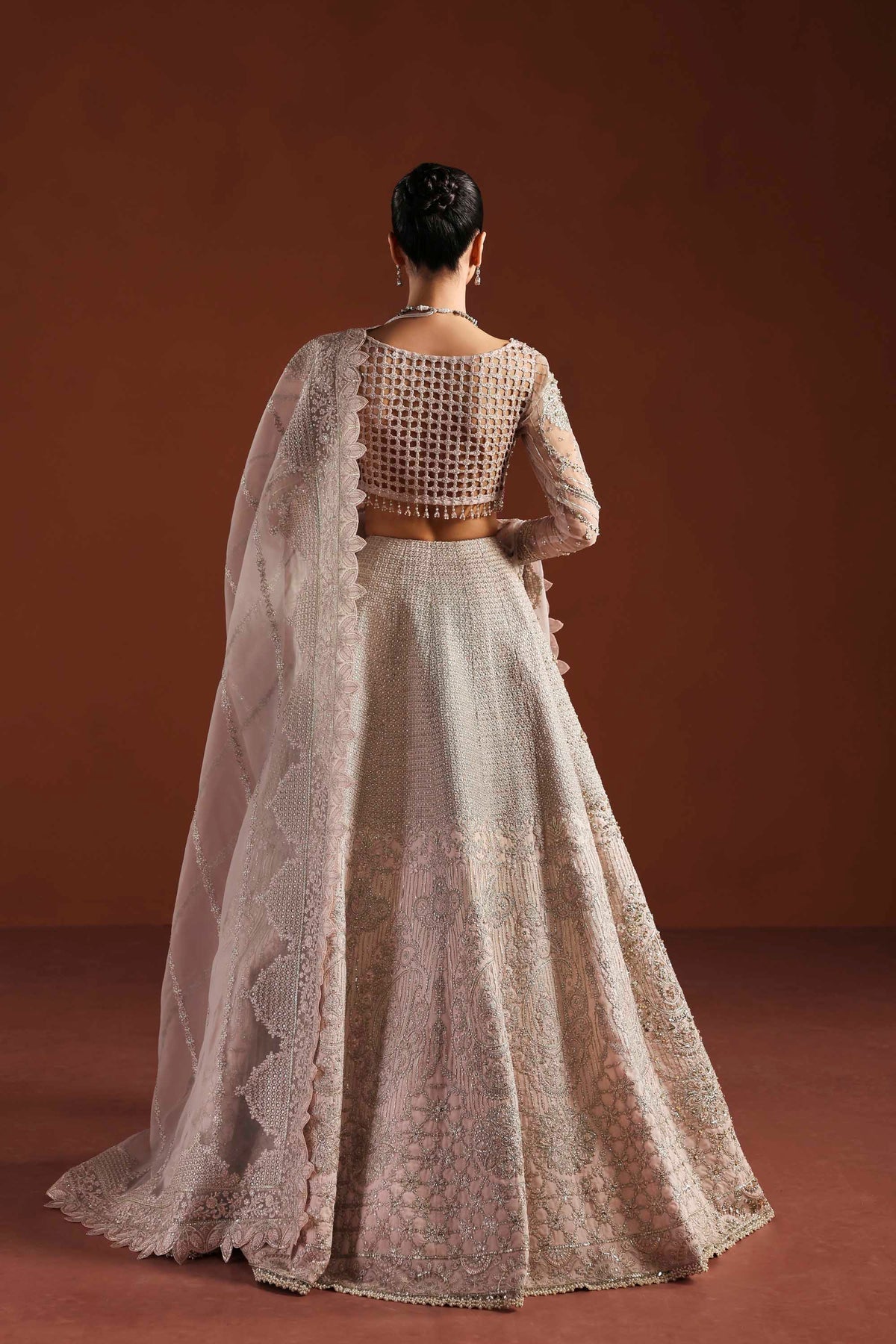 Akbar Aslam | Luxury Formals | Willow-Brand:Akbar Aslam-Type:Ladies Clothes-Lavender Pinocchio-Organza-House of Maryam- Buy in UK, USA