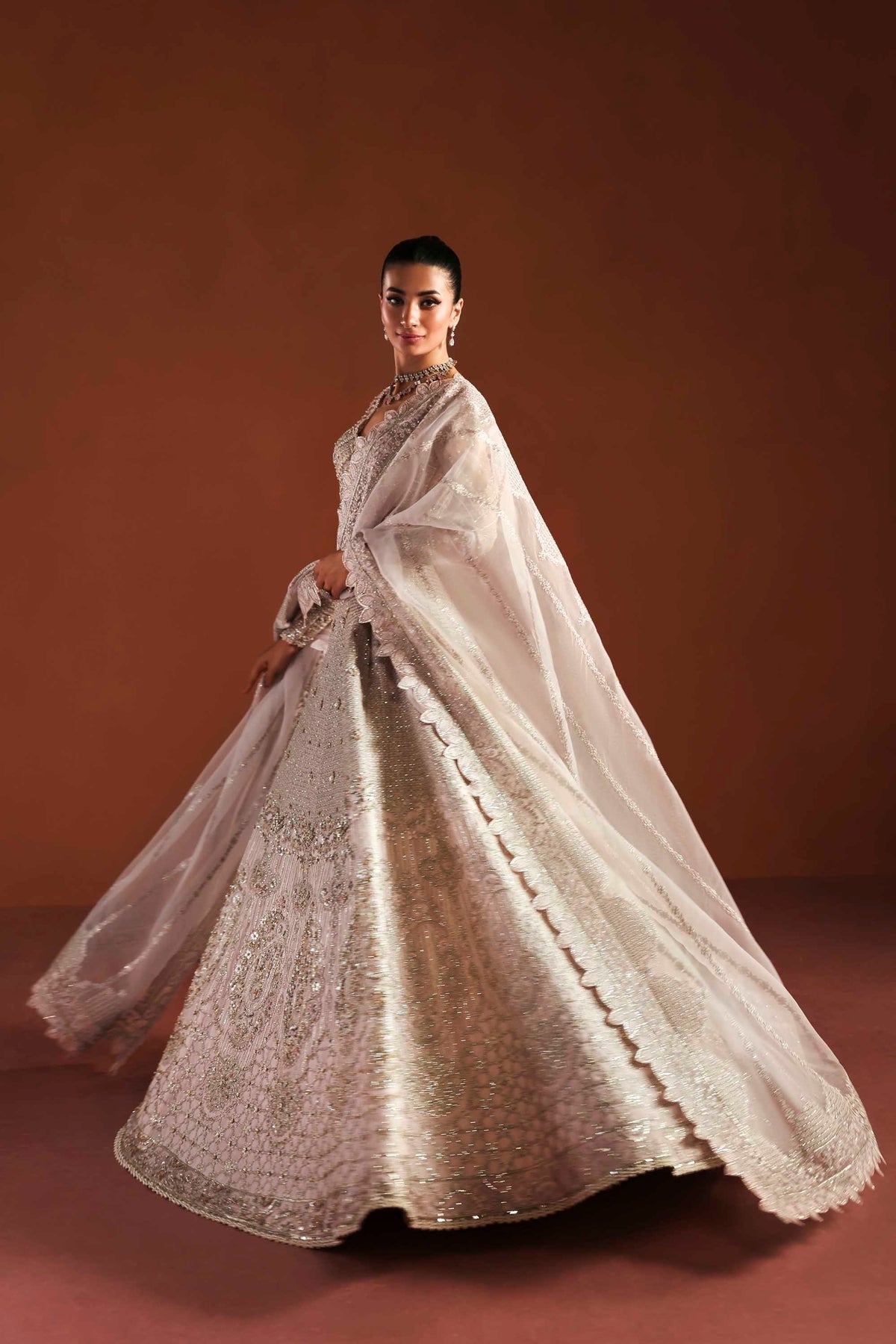 Akbar Aslam | Luxury Formals | Willow-Brand:Akbar Aslam-Type:Ladies Clothes-Lavender Pinocchio-Organza-House of Maryam- Buy in UK, USA