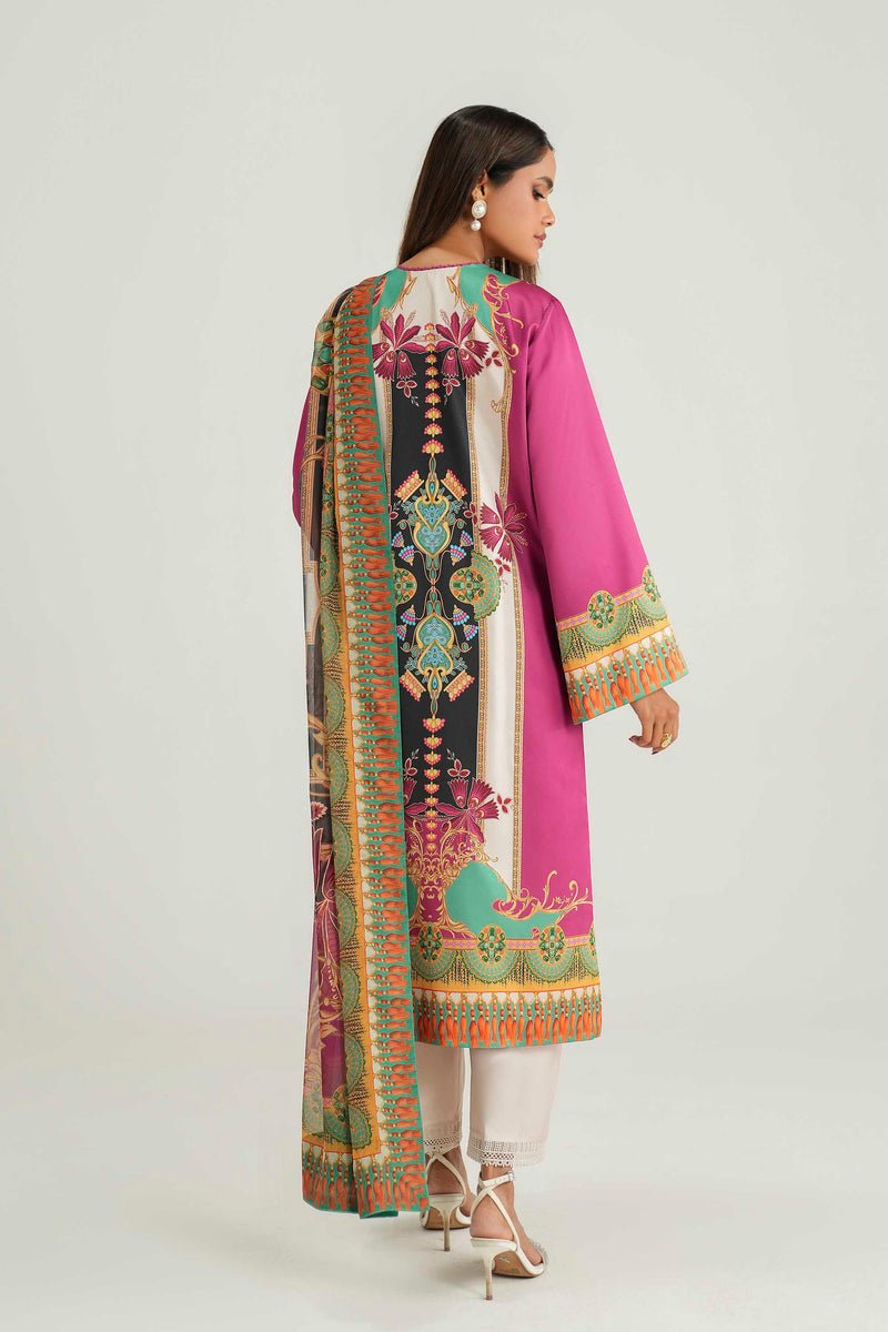 Akbar Aslam | Silk Pret | Solace-Brand:Akbar Aslam-Type:Ladies Clothes-Wine-Pure Silk-House of Maryam- Buy in UK, USA