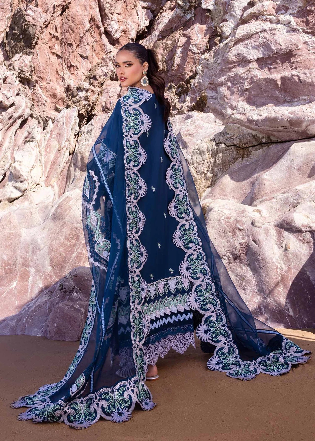 Akbar Aslam | Oasis Lawn 24 | Blue Bell by Designer Akbar Aslam - House of Maryam - Pakistani Designer Ethnic Wear in {{ shop.shopifyCountryName }}