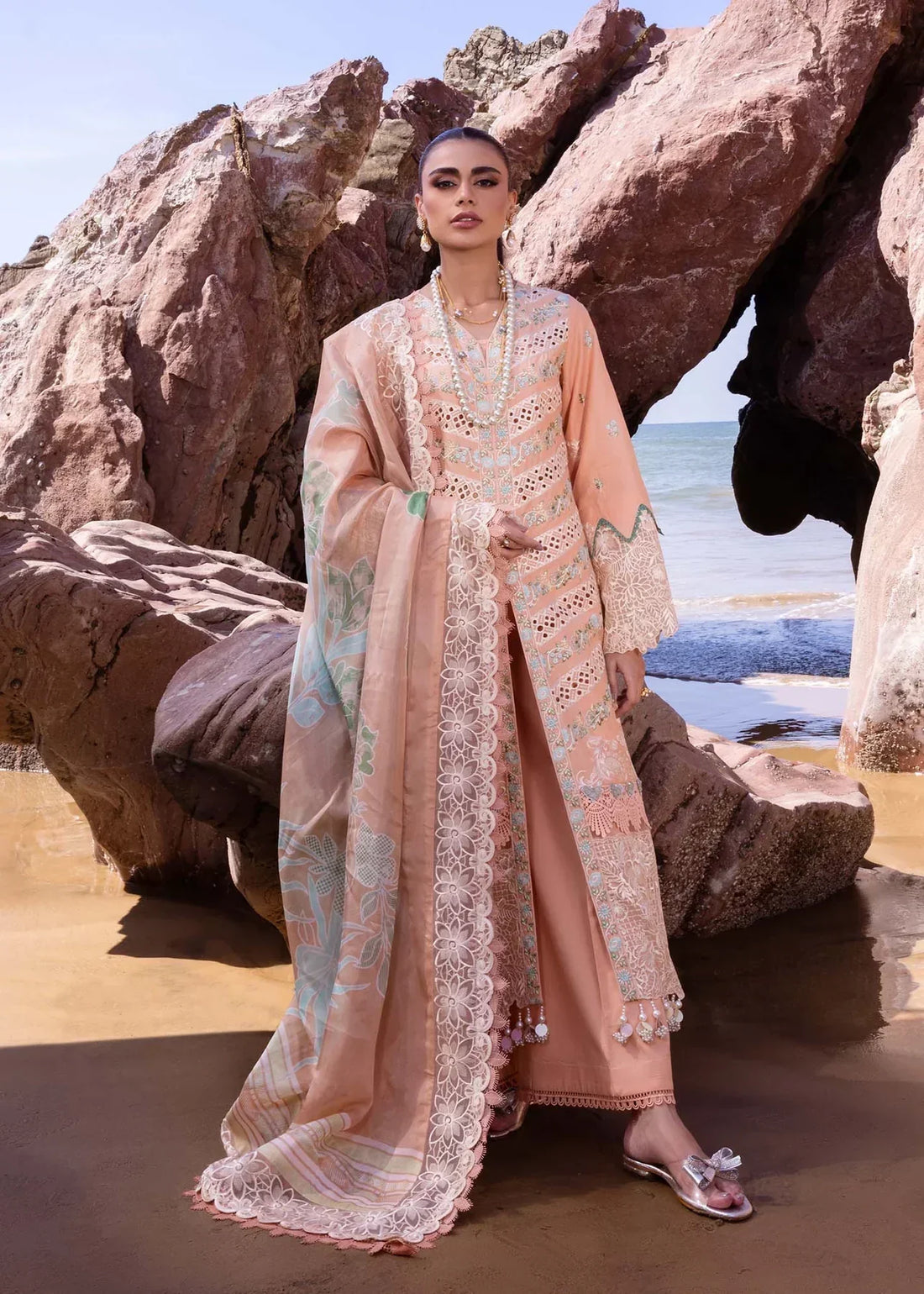 Akbar Aslam | Oasis Lawn 24 | Sweet Pea by Designer Akbar Aslam - House of Maryam - Pakistani Designer Ethnic Wear in {{ shop.shopifyCountryName }}