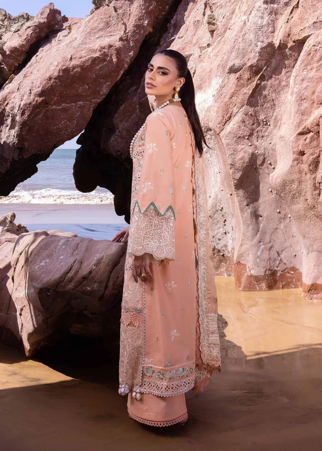 Akbar Aslam | Oasis Lawn 24 | Sweet Pea by Designer Akbar Aslam - House of Maryam - Pakistani Designer Ethnic Wear in {{ shop.shopifyCountryName }}