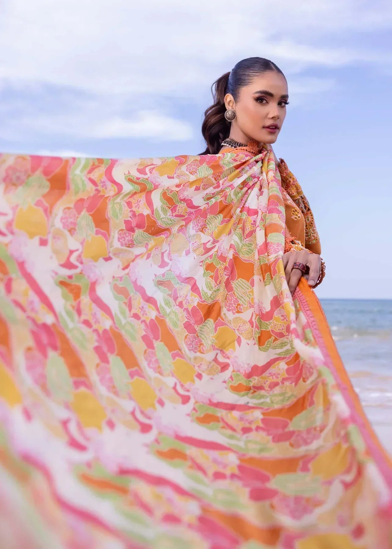 Akbar Aslam | Oasis Lawn 24 | Calla Lily by Designer Akbar Aslam - House of Maryam - Pakistani Designer Ethnic Wear in {{ shop.shopifyCountryName }}