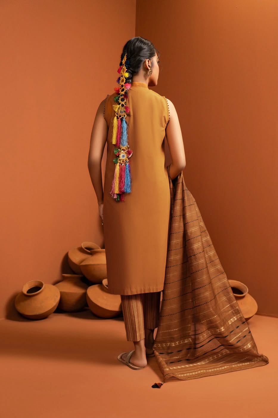 Al Karam | Susi Collection | SC-04-25-Brand:Alkaram-Type:Ladies Clothes-Brown-Cambric-House of Maryam- Buy in UK, USA
