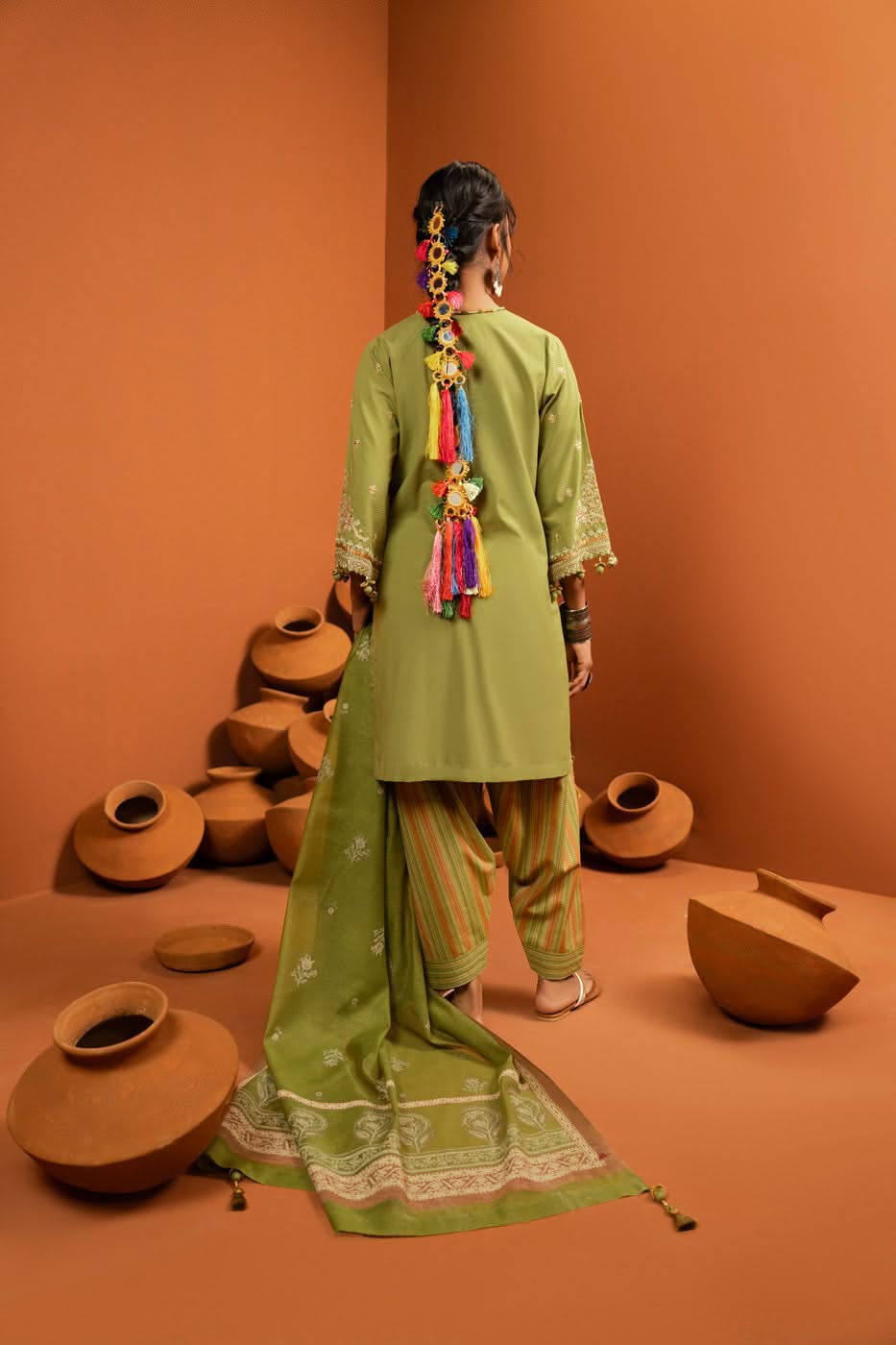 Al Karam | Susi Collection | SC-05-25-Brand:Alkaram-Type:Ladies Clothes-Green-Cambric-House of Maryam- Buy in UK, USA