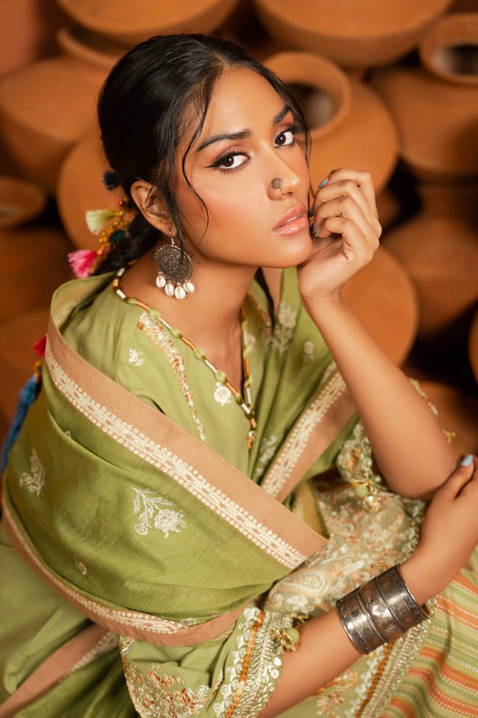 Al Karam | Susi Collection | SC-05-25-Brand:Alkaram-Type:Ladies Clothes-Green-Cambric-House of Maryam- Buy in UK, USA