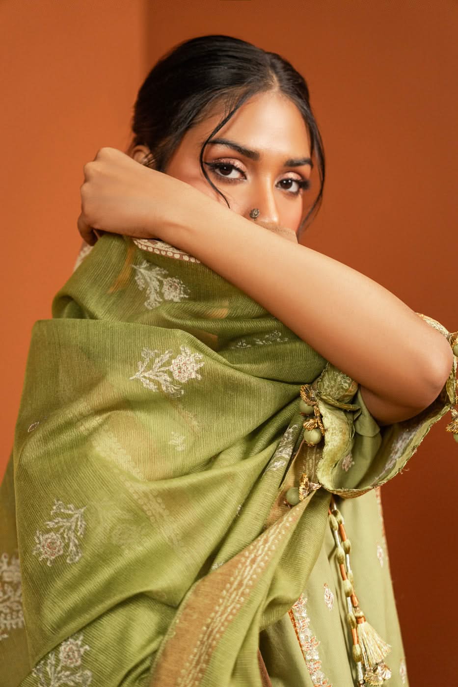 Al Karam | Susi Collection | SC-05-25-Brand:Alkaram-Type:Ladies Clothes-Green-Cambric-House of Maryam- Buy in UK, USA