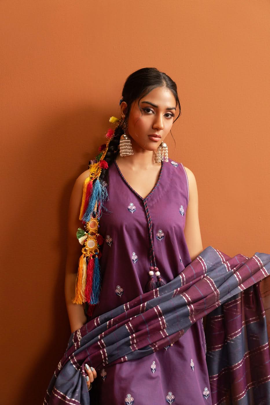 Al Karam | Susi Collection | SC-08-25-Brand:Alkaram-Type:Ladies Clothes-Purple-Cambric-House of Maryam- Buy in UK, USA