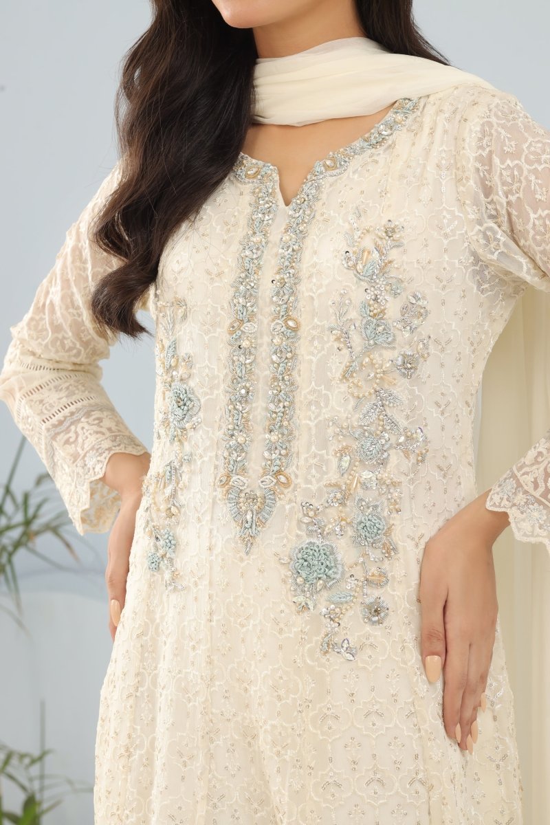 Panache | Pret | Alabaster Grace -  Panache By Mona clothing - Original Designer Dress - House of Maryam