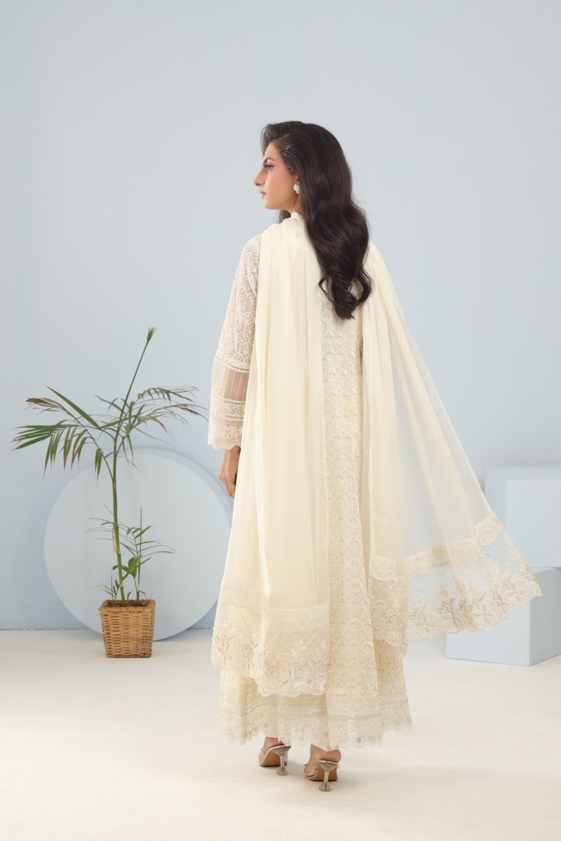 Panache | Pret | Alabaster Grace -  Panache By Mona clothing - Original Designer Dress - House of Maryam