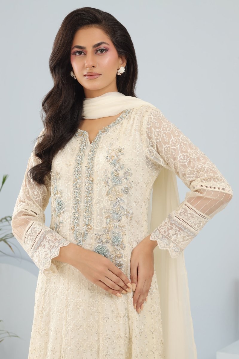 Panache | Pret | Alabaster Grace -  Panache By Mona clothing - Original Designer Dress - House of Maryam