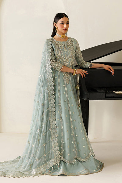 Alizeh | Aymal Luxury Bamber Chiffon | AF-BHM-4070-Sinoor-Brand:Alizeh-Type:Ladies Clothes-Ice Blue-Chiffon-House of Maryam- Buy in UK, USA