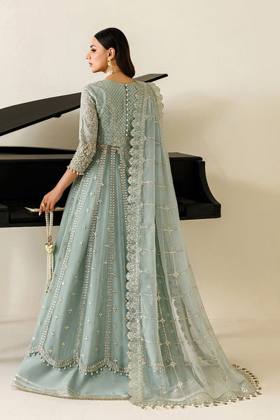 Alizeh | Aymal Luxury Bamber Chiffon | AF-BHM-4070-Sinoor-Brand:Alizeh-Type:Ladies Clothes-Ice Blue-Chiffon-House of Maryam- Buy in UK, USA