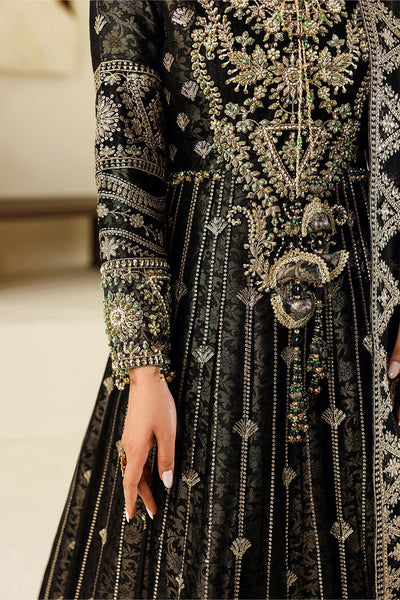 Alizeh | Aymal Luxury Bamber Chiffon | AF-BHM-4073-Blanc-Brand:Alizeh-Type:Ladies Clothes-Black-Chiffon-House of Maryam- Buy in UK, USA