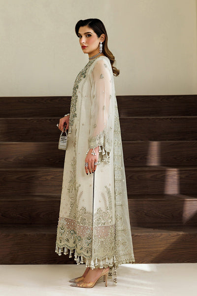 Alizeh | Aymal Luxury Bamber Chiffon | AF-BHM-4074-Navya-Brand:Alizeh-Type:Ladies Clothes-Off White-Chiffon-House of Maryam- Buy in UK, USA
