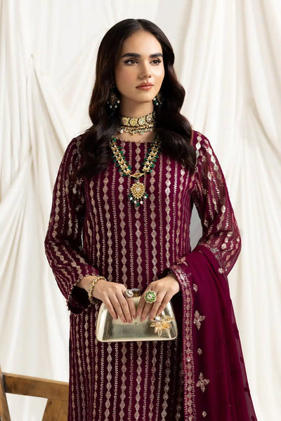 Alizeh | Dua Formals 23 | DUA-V02D03A-AYSAL(MAGENTA) -  Alizeh Formal - Original Designer Dress - House of Maryam