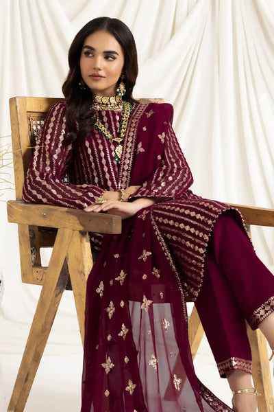 Alizeh | Dua Formals 23 | DUA-V02D03A-AYSAL(MAGENTA) -  Alizeh Formal - Original Designer Dress - House of Maryam