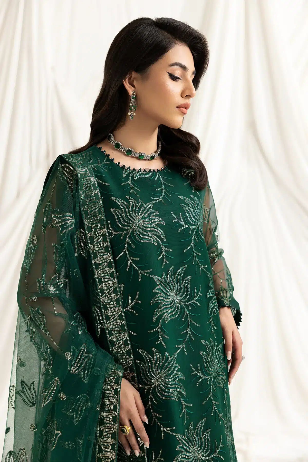 Alizeh | Dua Formals 23 | DUA-V02D05A-ELNAZ(GREEN) -  Alizeh Formal - Original Designer Dress - House of Maryam