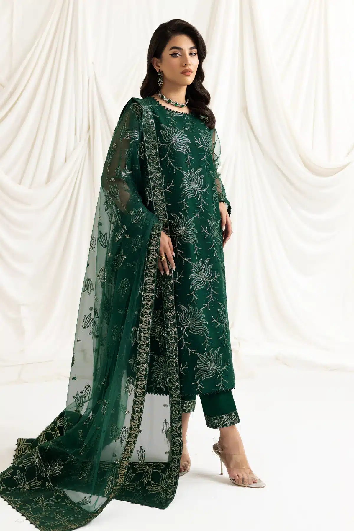 Alizeh | Dua Formals 23 | DUA-V02D05A-ELNAZ(GREEN) -  Alizeh Formal - Original Designer Dress - House of Maryam