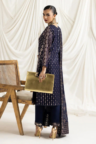 Alizeh | Dua Formals 23 | DUA-V02D01A- AIREEN(NAVY BLUE) -  Alizeh Formal - Original Designer Dress - House of Maryam