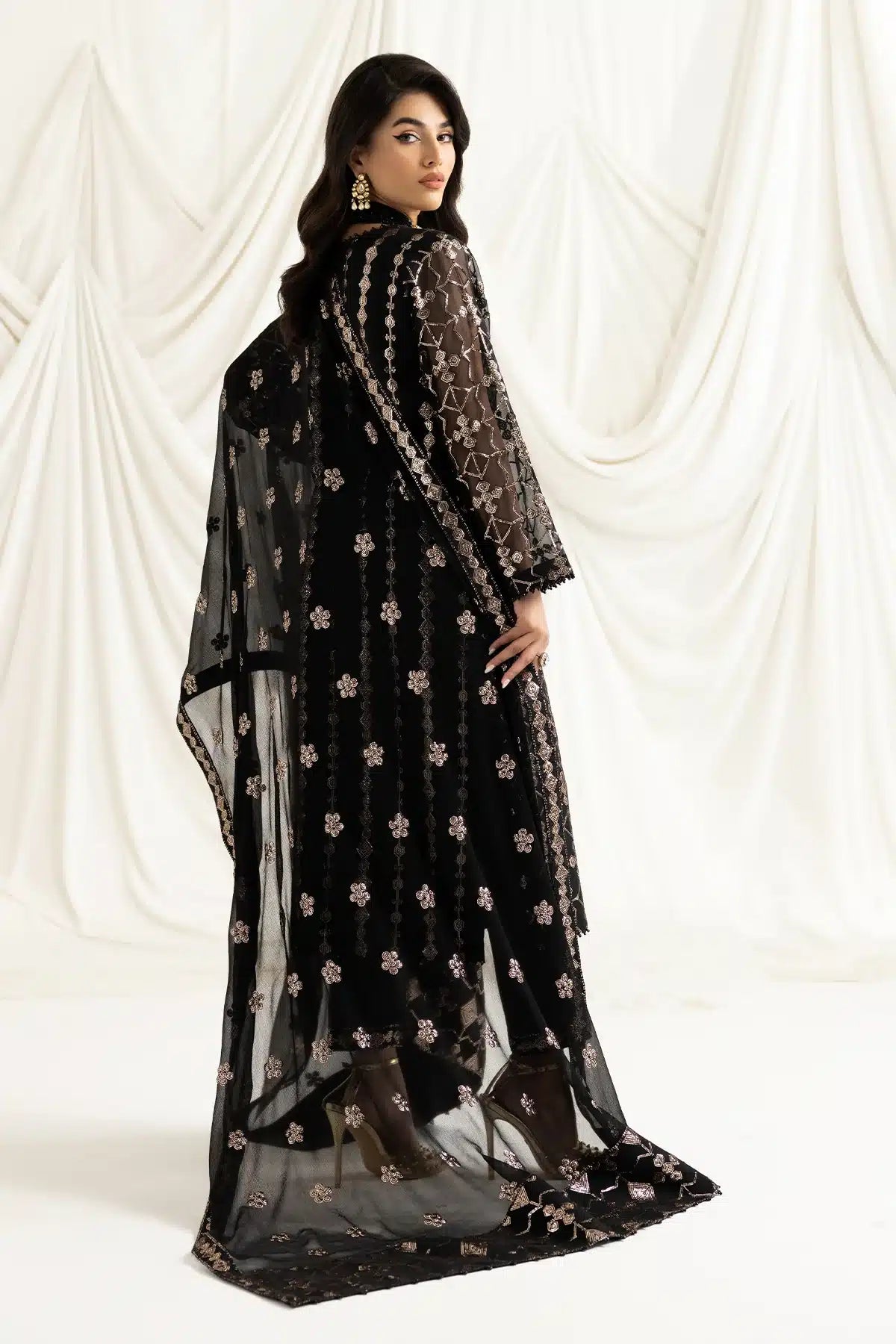 Alizeh | Dua Formals 23 | DUA-V02D04A-NAZIK(BLACK) -  Alizeh Formal - Original Designer Dress - House of Maryam