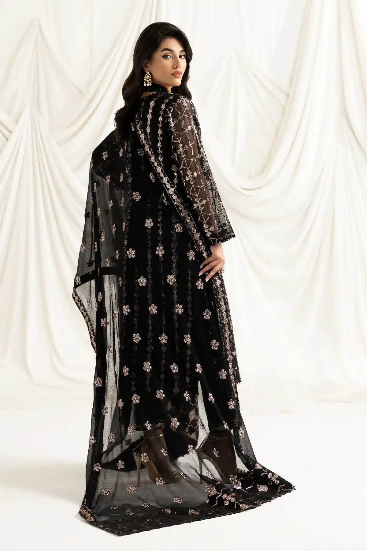 Alizeh | Dua Formals 23 | DUA-V02D04A-NAZIK(BLACK) -  Alizeh Formal - Original Designer Dress - House of Maryam