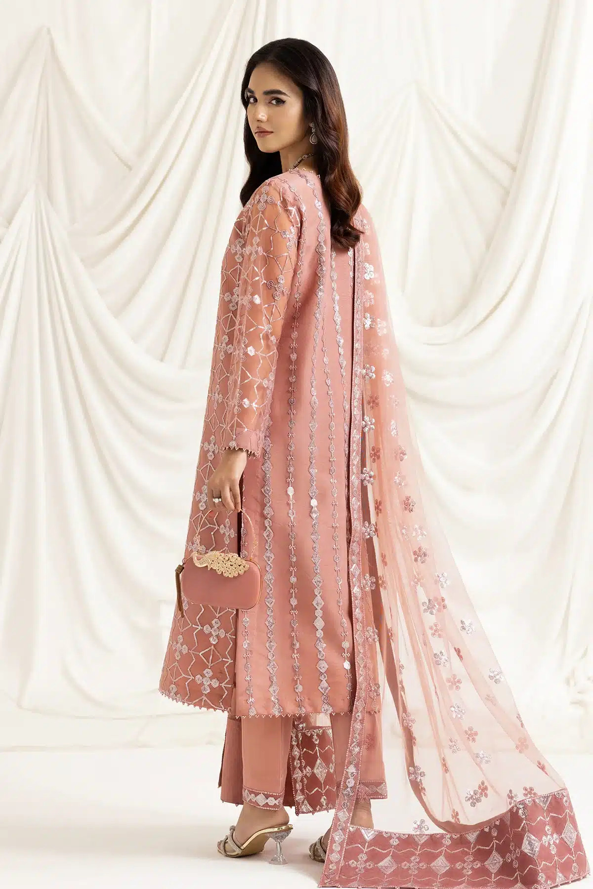 Alizeh | Dua Formals 23 | DUA-V02D04B-NAZIK(PINK) -  Alizeh Formal - Original Designer Dress - House of Maryam