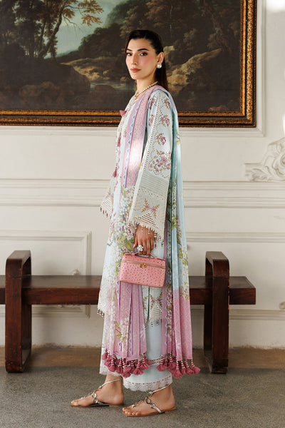Alizeh | Eid Festive Lawn | AF-EL-7050-Sabrina-Brand:Alizeh-Type:Ladies Clothes-Ice Blue-Lawn-House of Maryam- Buy in UK, USA