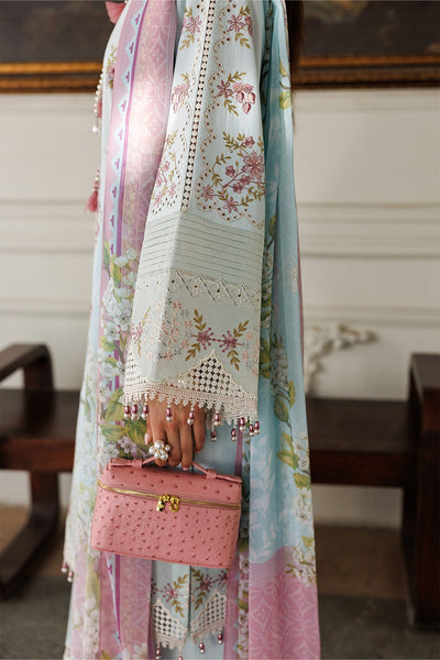 Alizeh | Eid Festive Lawn | AF-EL-7050-Sabrina-Brand:Alizeh-Type:Ladies Clothes-Ice Blue-Lawn-House of Maryam- Buy in UK, USA