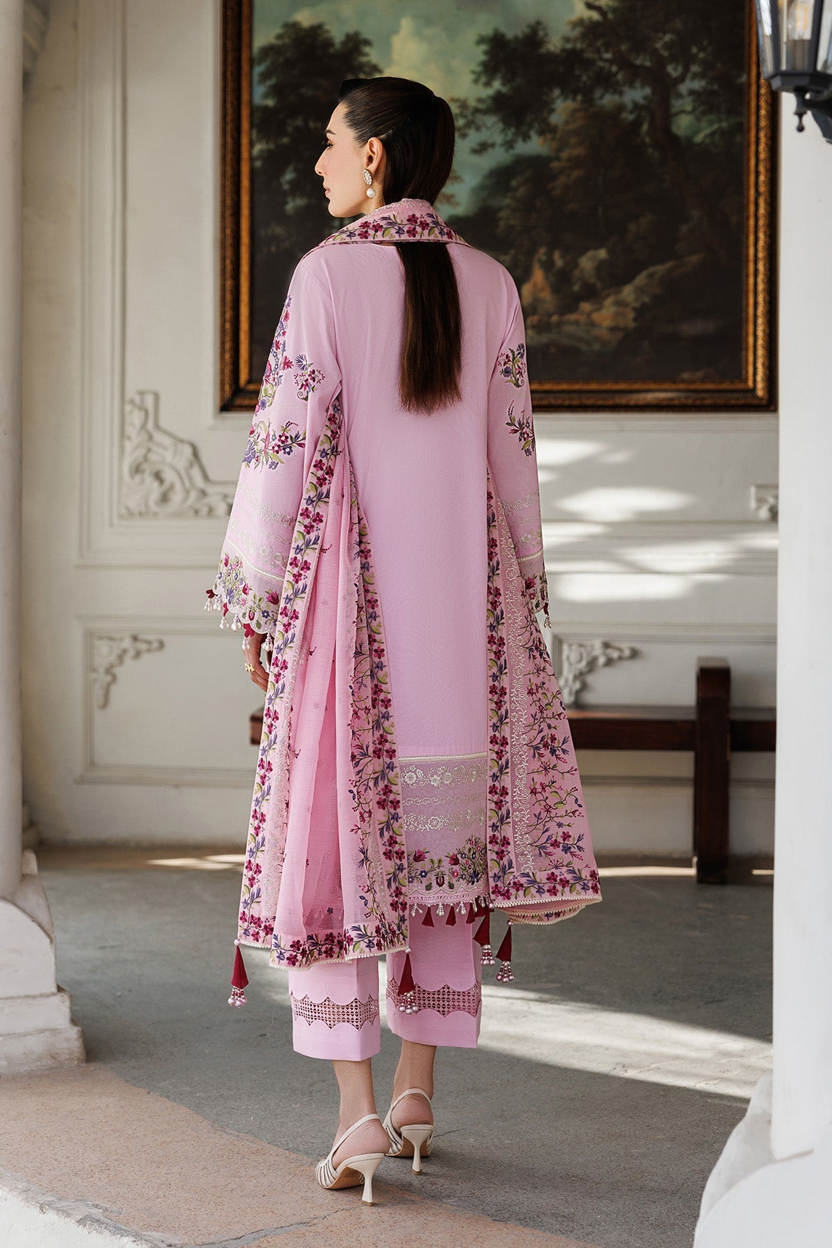 Alizeh | Eid Festive Lawn | AF-EL-7052-Truba-Brand:Alizeh-Type:Ladies Clothes-Pink-Lawn-House of Maryam- Buy in UK, USA